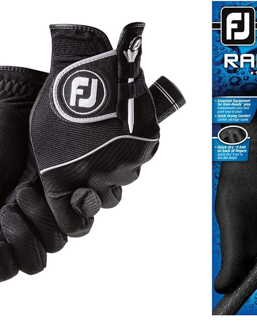 Load image into Gallery viewer, Men'S Raingrip Golf Gloves, Pair (Black)