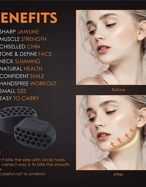 Load image into Gallery viewer, Dropshipping Facial Jaw Exerciser Gym Fitness Ball Jawline Muscle Training Double Chin Reducer Neck Face Slimming Mouth Jawliner