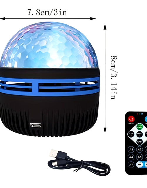 Load image into Gallery viewer, LED Starry Galaxy Ocean Wave Projector RGB Smart Remote Control Lamp KTV USB Christmas Lights Auto Rotate for Home Bedroom Decor