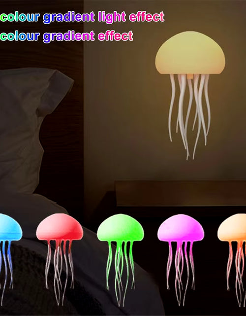 Load image into Gallery viewer, Jellyfish Lamp Voice Control Dancing RGB Gradient Jellyfish Bedside Lamp Rechargeable Table Lamp Touch Sensor Christmas Gift New