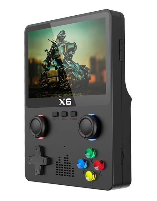 Load image into Gallery viewer, 2023 New X6 3.5Inch IPS Screen Handheld Game Player Dual Joystick 11 Simulators GBA Video Game Console for Kids Gifts