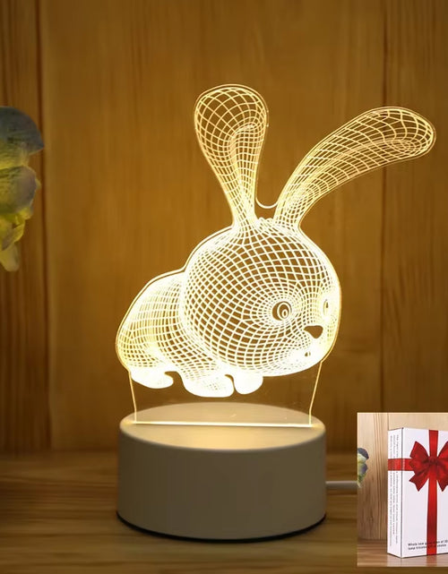 Load image into Gallery viewer, Romantic Love 3D Acrylic Led Lamp for Home Children'S Night Light Table Lamp Birthday Party Decor Valentine'S Day Bedsid