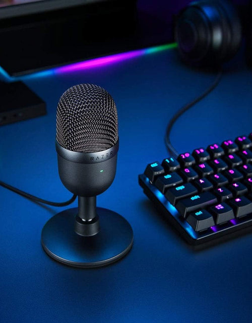Load image into Gallery viewer, Seiren Mini USB Streaming Microphone: Precise Supercardioid Pickup Pattern - Professional Recording Quality - Ultra-Compact Build - Heavy-Duty Tilting Stand - Shock Resistant - Classic Black