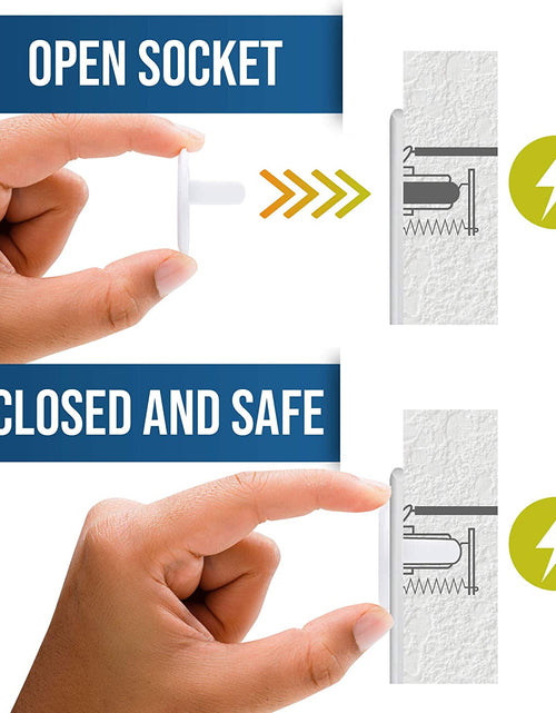 Load image into Gallery viewer, Outlet Covers Baby Proofing (50 Pack) Safe & Secure Electric Plug Protectors | Sturdy Childproof Socket Covers for Home & Office | Easy Installation | Protect Toddlers & Babies | White