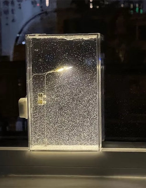 Load image into Gallery viewer, Advanced Snowy Night Flow Ma Night Light, Snow Scene Street Light, Handmade DIY Material Package, Birthday Gift