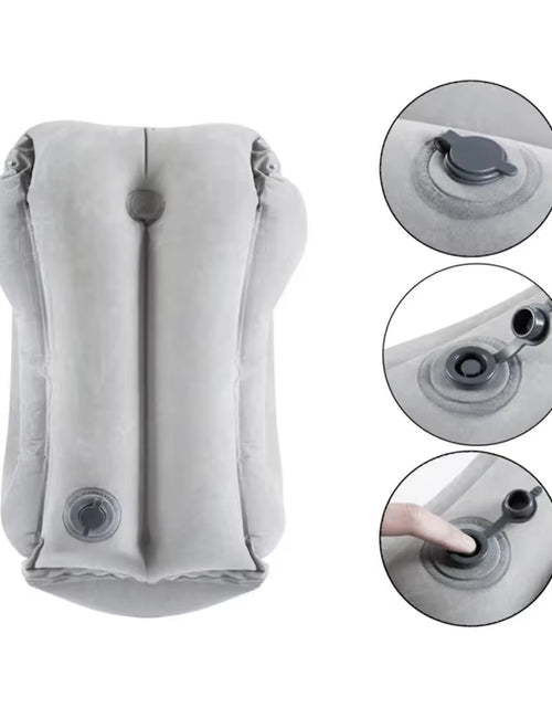 Load image into Gallery viewer, Upgraded Inflatable Air Cushion Travel Pillow Headrest Chin Support Cushions for Airplane Plane Car Office Rest Neck Nap Pillows