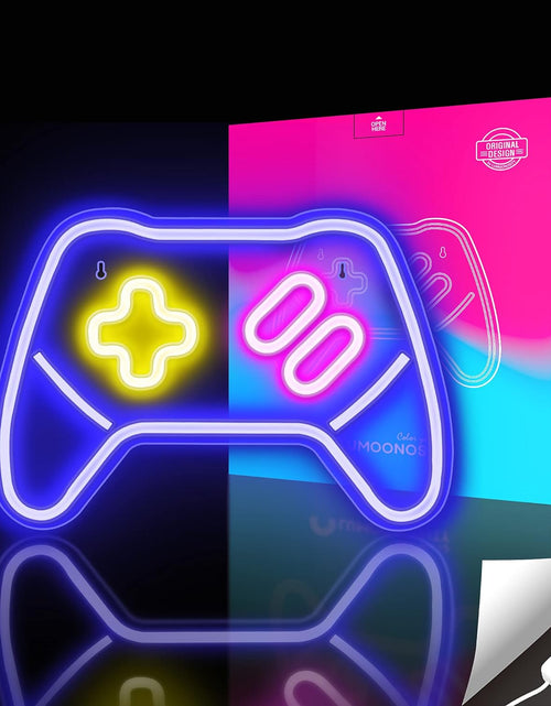 Load image into Gallery viewer, Game Controller Neon Signs – Gamepad/Game Remote Neon Sign for Video/Pc Gamer, Teen Boys' Gift - Game Zone LED Signs for Wall, Bedroom, Game Room Decor - Cool Gaming Console Neon Light