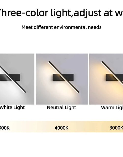 Load image into Gallery viewer, LED Wall Lamp Nordic Modern Minimalist Bedroom Bedside Lamp Creative Staircase Lamp Living Room Rotating Wall Lamp