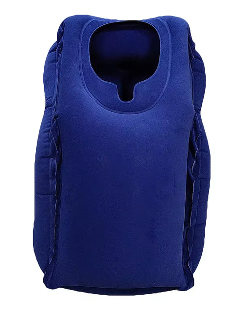 Load image into Gallery viewer, Upgraded Inflatable Air Cushion Travel Pillow Headrest Chin Support Cushions for Airplane Plane Car Office Rest Neck Nap Pillows