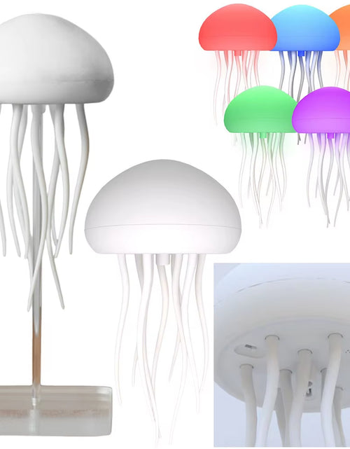 Load image into Gallery viewer, Jellyfish Lamp Voice Control Dancing RGB Gradient Jellyfish Bedside Lamp Rechargeable Table Lamp Touch Sensor Christmas Gift New