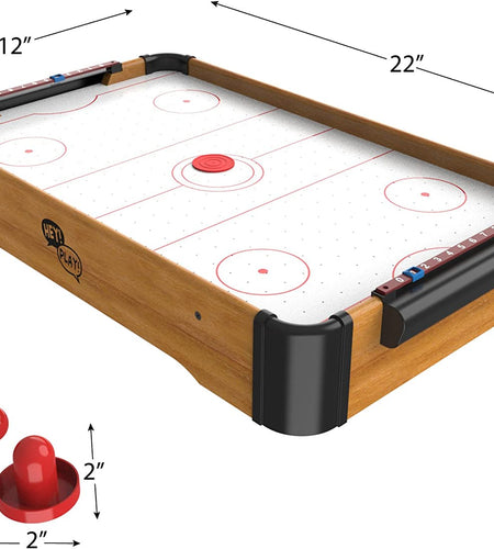 Mini Arcade Air Hockey Table- a Toy for Girls and Boys by  Fun Table- Top Game for Kids, Teens, and Adults- Battery-Operated (22 Inches)