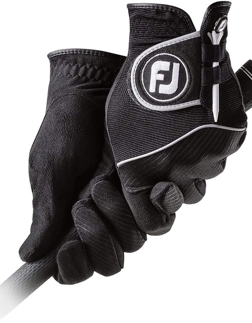 Load image into Gallery viewer, Men&#39;S Raingrip Golf Gloves, Pair (Black)
