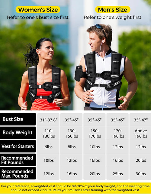 Load image into Gallery viewer, Weighted Vest with Ankle/Wrist Weights 6Lbs-30Lbs Body Weight Vest with Reflective Stripe, Size-Adjustable Workout Equipment for Strength Training, Walking, Jogging, Running for Men Women
