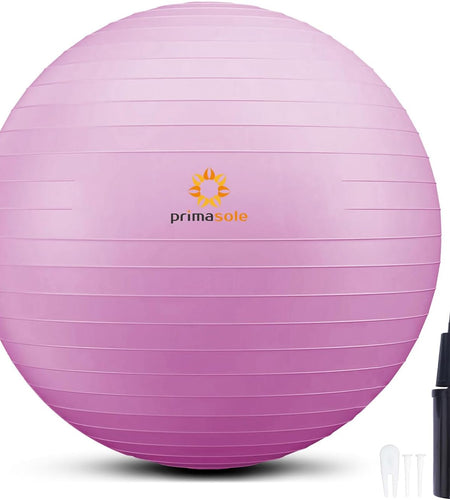 Exercise Ball for Balance Stability Fitness Workout Yoga Pilates at Home Office & Gym with Inflator Pump