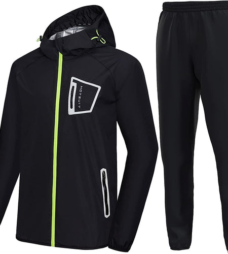 Sauna Suit Men anti Rip Boxing Sweat Suits Exercise Workout Jacket