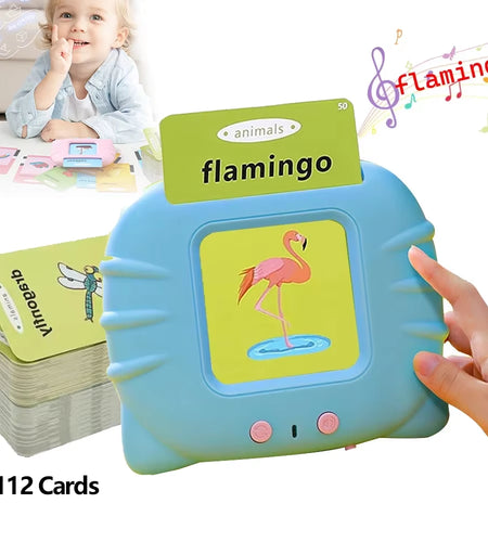 Early Education Flash Card Learning Toys Talking Flashcards for Kids Preschool English Electronic Audio Book Machine Gift